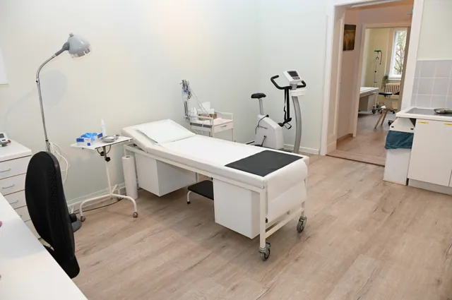 Funktionsraum mit Ergometer für die Belastungsuntersuchung